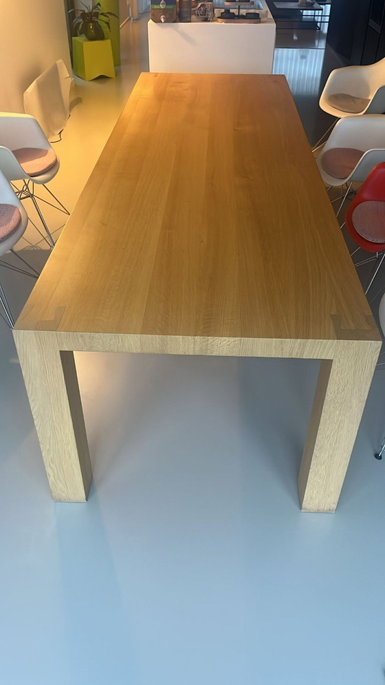 Image 1 of Elegante tavolo da pranzo moderno in ROVERE MASSELLO, 3 m x 1 m