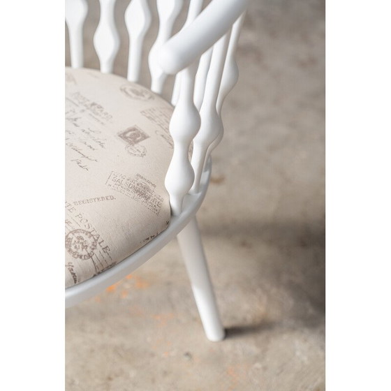 Image 1 of Set of 6 vintage beech chairs, 1970