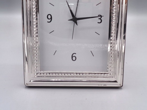 Image 1 of 925 silver alarm clock