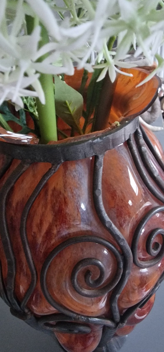 Image 1 of Schöne Restaurierung Objekt Louis Majorelle Vase Art Deco 1920