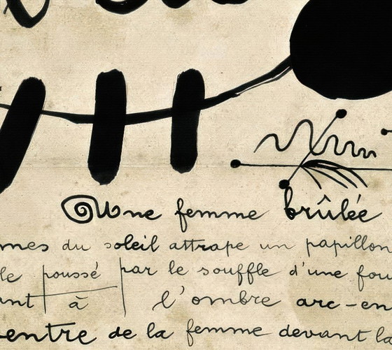 Image 1 of L’été Poème-image Soleil et Lune de Joan Miró 1927 - Affiche 50 × 70 cm
