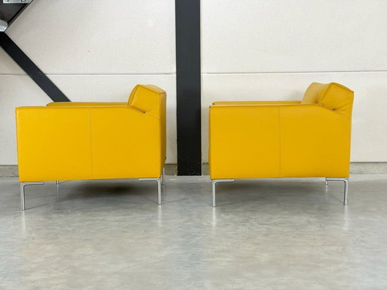 Design on Stock Bloq Armchairs - as new - ocher yellow – Leather (photo 5 of 9)