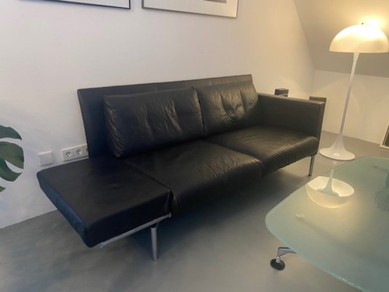 Image 1 of Leather sofa "Jason" by Walter Knoll - 2-seater - black