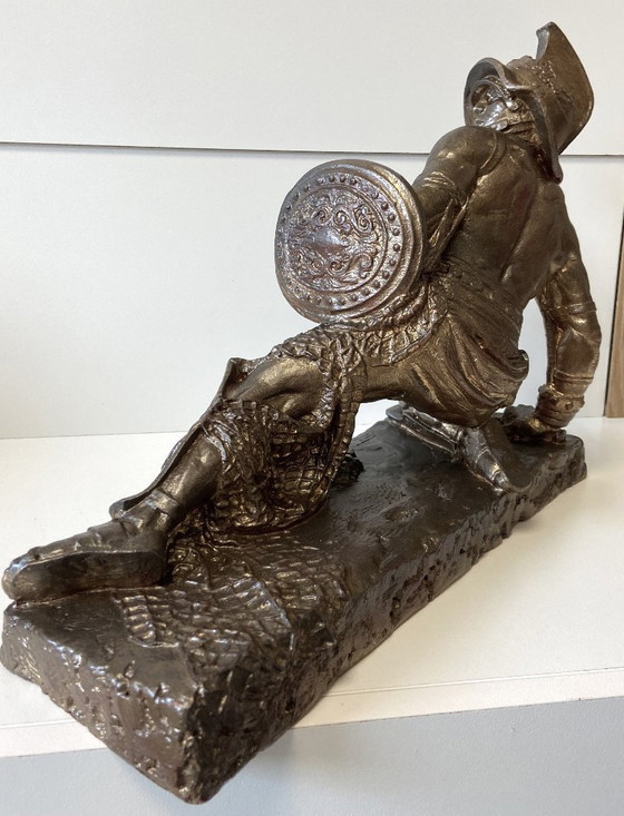 Image 1 of Ungewöhnliche Skulptur, signiert von WILLIAM MAROTTA, Original aus den USA von 1969, Gladiator