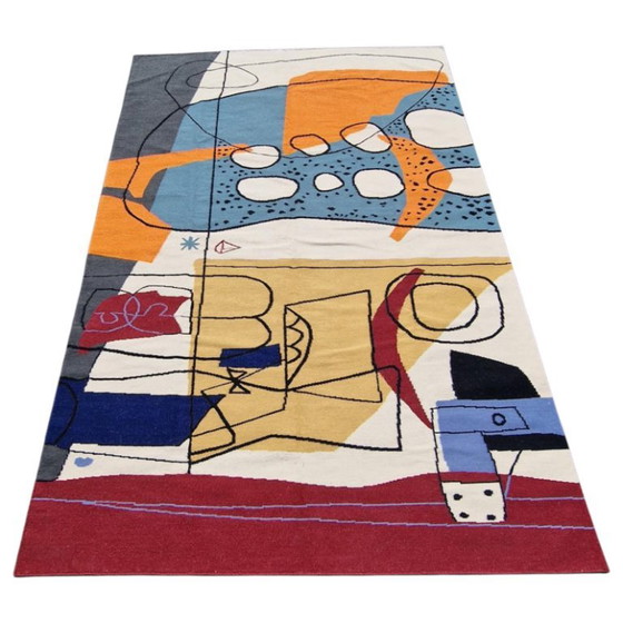 Le Corbusier UNESCO 1962 Handgewebter Wandteppich | Textilkunst | 200 × 300 cm (79 × 118 Zoll) (photo 4 of 13)