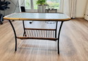 Vintage rotan tafeltje 