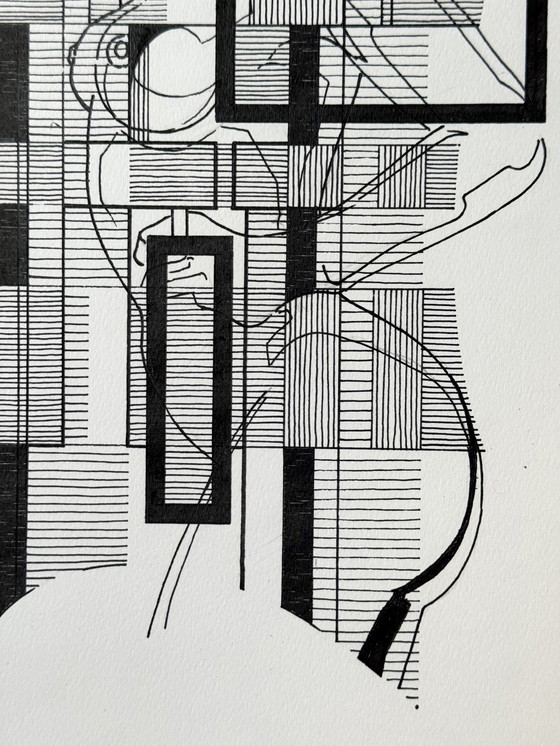 Image 1 of Eugène Eechaut (1928-2019) - 4 works, ink on paper 1982-1984
