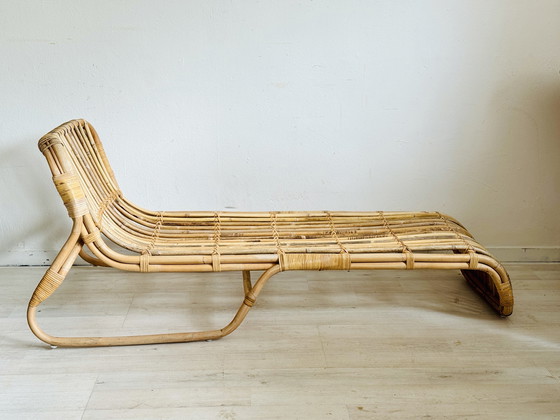 Image 1 of Rattan lounger Jassa Piet Hein Eek for Ikea 2017
