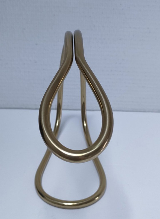 Image 1 of karaf flessenhouder verguld staal