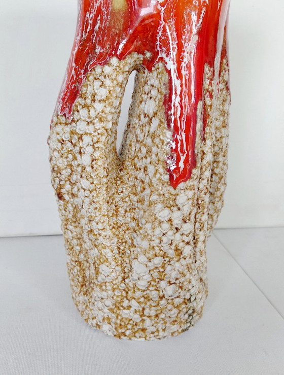 Vase Vallauris Fat Lava, Céramique Française Organique Années 60 – Ceramic (photo 5 of 15)