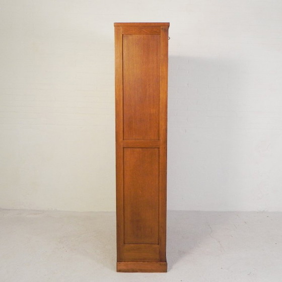 Image 1 of Cassonetto avvolgibile in rovere con 2 ante, altezza 180 cm, anni '50