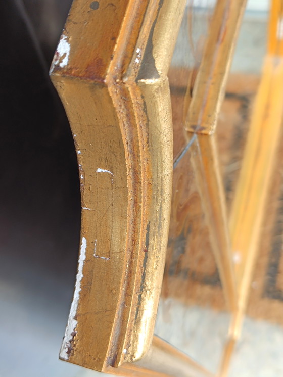 Image 1 of Art Nouveau Mirror In Chipboard Glass