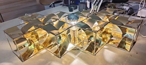 Image 1 of Sauze Line wall light in gold aluminum