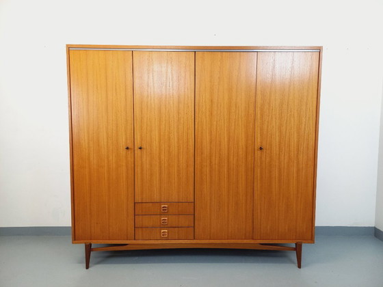 Image 1 of Vintage Scandinavian teak wardrobe from the 1960s