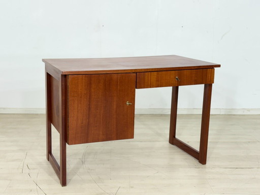 Mid-century modern desk, ladies' table, wooden table, vintage desk