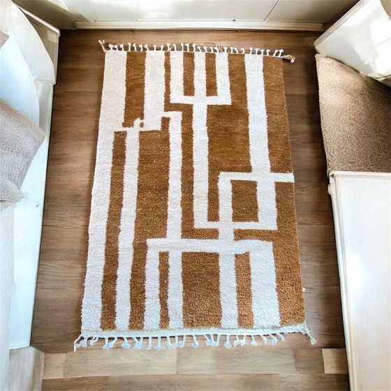 Image 1 of Auténtica alfombra marroquí tejida a mano, hecha por encargo, tamaño 1,5/2,5 m