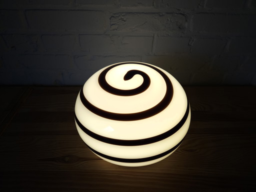 Ilu Di Vetro Glass Zebra Table Lamp