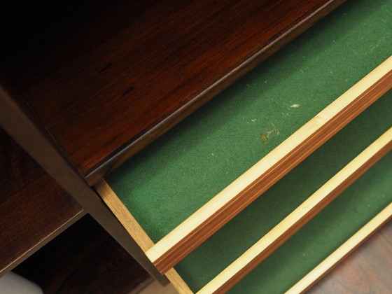 Danish rosewood veneered bookcase with bar cabinet, Vemb Møbelfabrik, 1970s, High Boards, Black (photo 5 of 21)