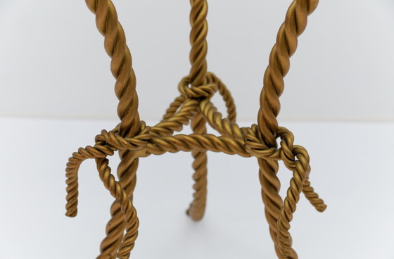 Image 1 of Table basse florentine en métal torsadé, Italie, années 1970