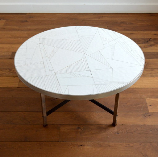 Round Coffee Table by Berthold Müller - Oerlinghausen / Germany Vintage 1960s