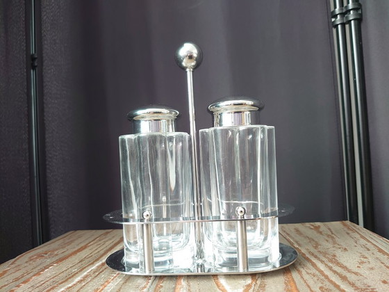 Image 1 of Vintage Alessi Michael Graves Oil and vinegar set