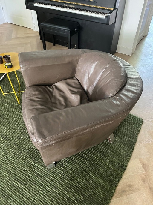 Dos sillones Natuzzi de cuero – fauteuils, Leather, Metal (photo 2 of 5)