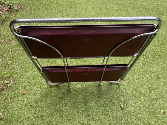 Gerlinol Foldable Bar Cart / Trolley – Chrome (photo 20 of 24)