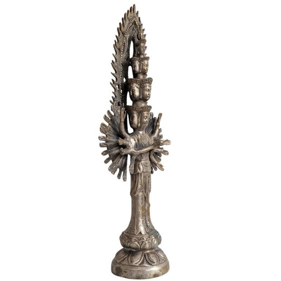 Guanyin china (Avalokiteshvara) con mil brazos y múltiples cabezas – Dinastía Qing LOTE 127 – Esculturas (photo 8 of 14)