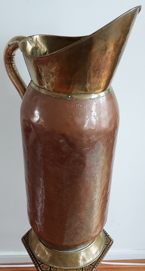 Image 1 of Late 19th to early 20th century Large Antique French Pitcher