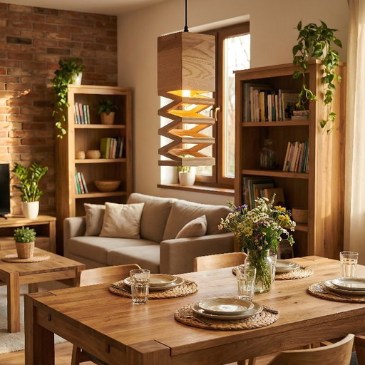 ASCENSUS Wooden Hanging Ceiling Lamp