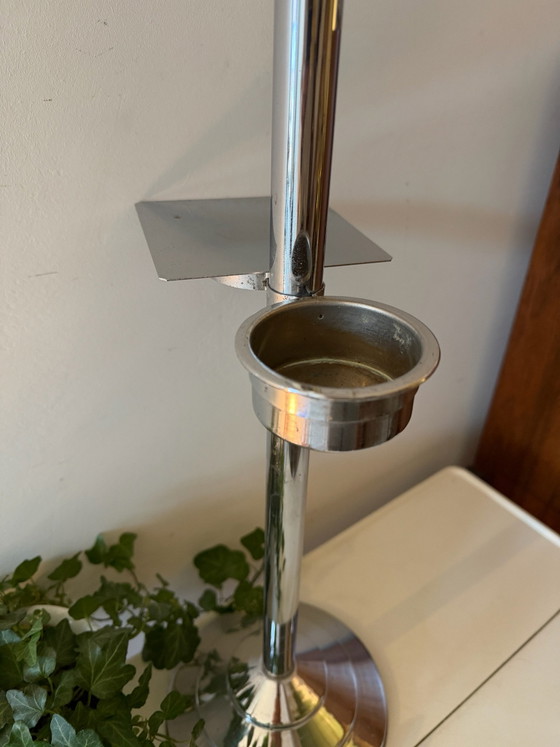 Chrome staande asbak, Decoratieve objecten, Chroom, Zilver (foto 5 van 5)