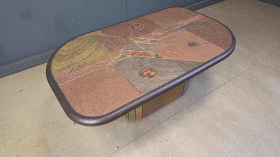 Image 1 of Tavolino da caffè vintage in stile Kingma, anni '80