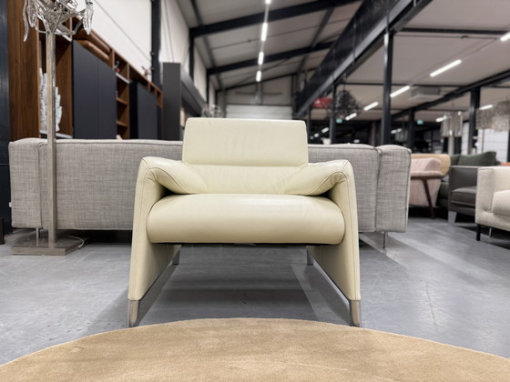 Image 1 of Leolux Felizia Sofa 2.5 Seater & Armchair Senso Egret