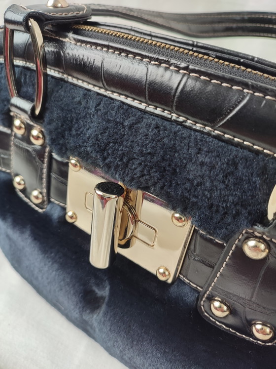 Kathy Van Zeeland Handtas Faux Fur Very Nineties '90 Zwart – Schoudertassen, Textile, Skai (photo 8 of 13)
