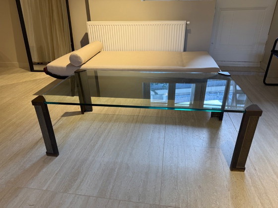 Image 1 of Vintage glass coffee table