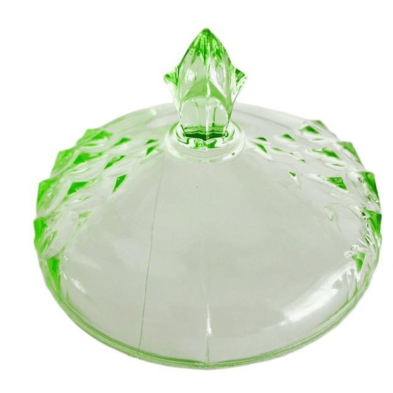 Bonbonnière vintage en verre vert Annagreen Bonbon Dish 1930 – Accessoires de table, Glass (photo 14 of 14)
