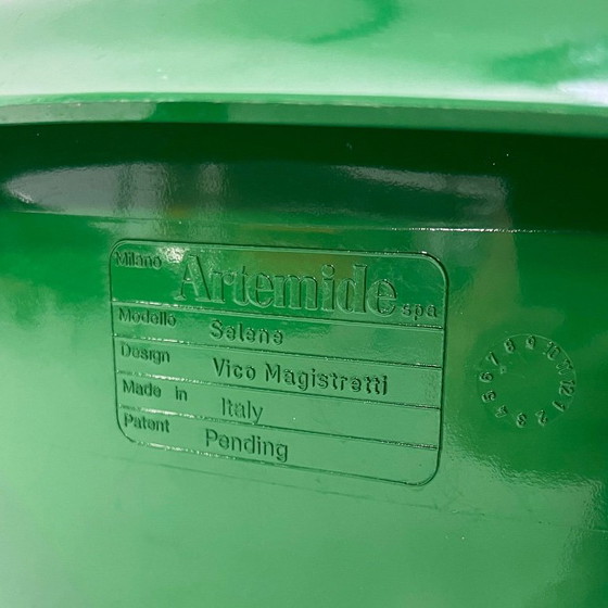 Grüner Selene Stuhl von Vico Magistretti für Artemide, 1970er – Esszimmerstühle, Plastic (photo 12 of 12)