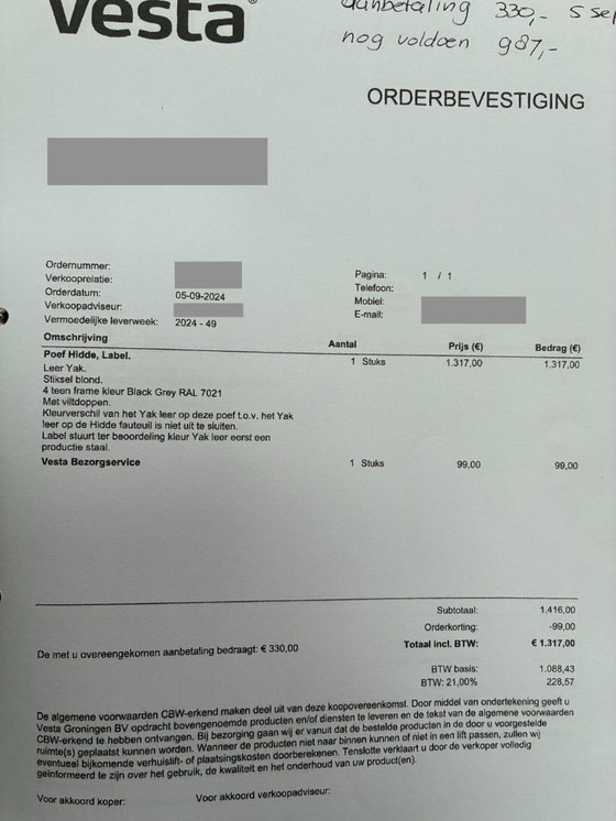 Image 1 of Hidde Label Armchair with Hidde Ottoman