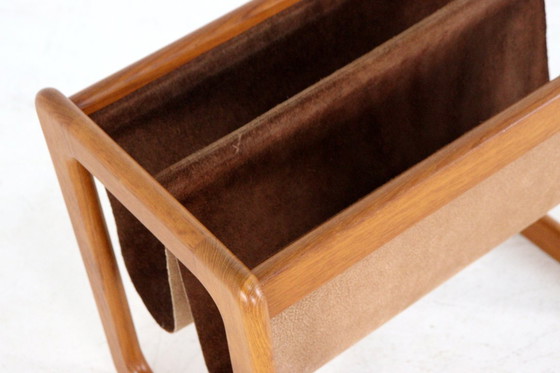 Image 1 of Vildbjerg furniture factory reading holder magazine rack vintage teak Danish