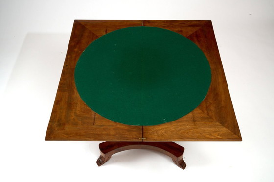 Image 1 of Tavolo da gioco inglese in mogano