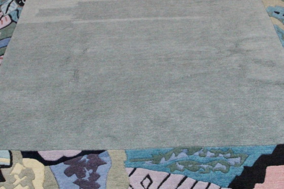 Original Modern Designer Highland Wool Rug Nepal 301 x 206 cm, Rugs & carpets, Green (photo 6 of 9)