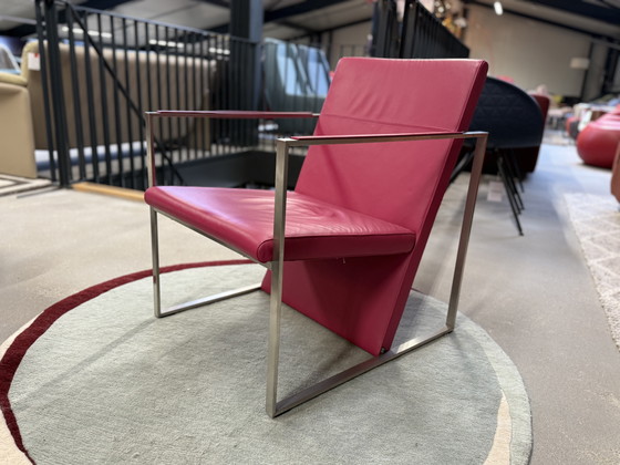 Image 1 of 2 poltrone Arco Spine in pelle fucsia