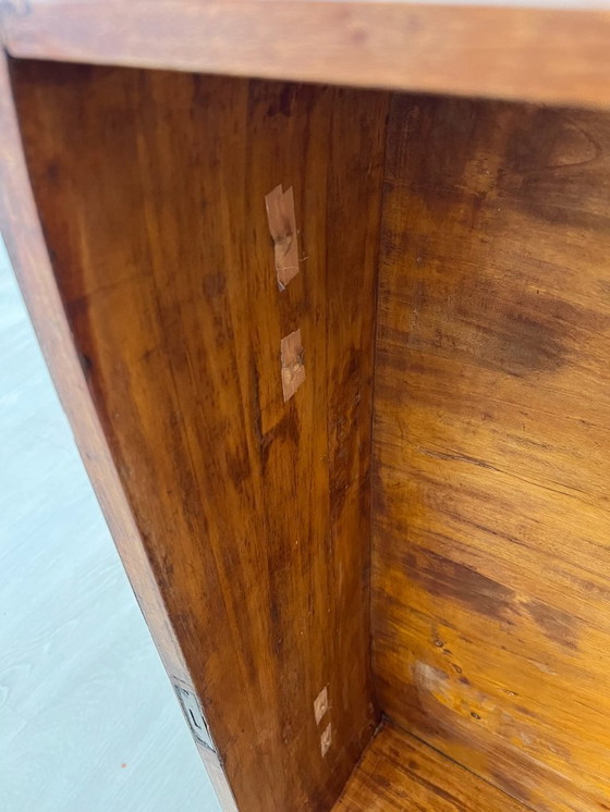 Image 1 of Cassettone - Noce - Comò con specchiera