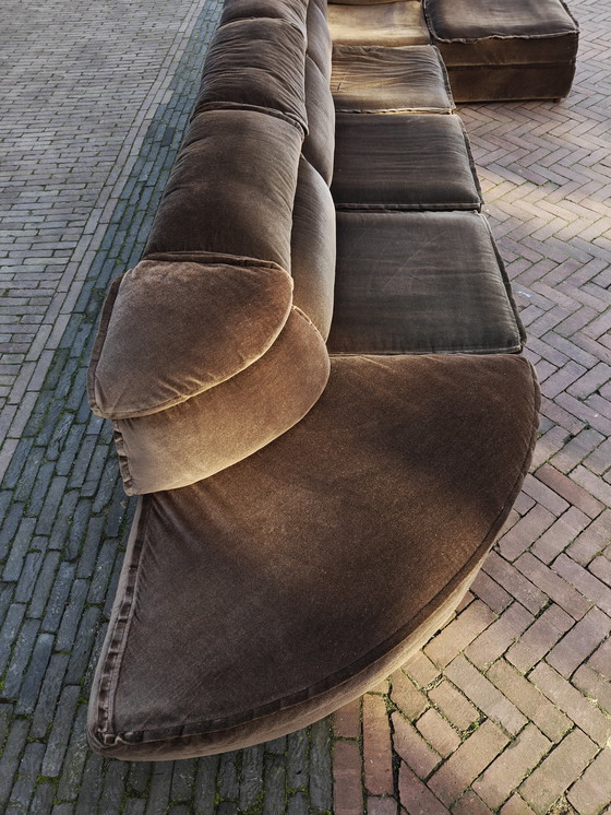 Image 1 of Canapé modulaire vintage Laauser en velours marron