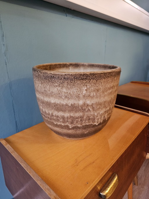 Großer Vintage Keramik Blumen-/Pflanzentopf
