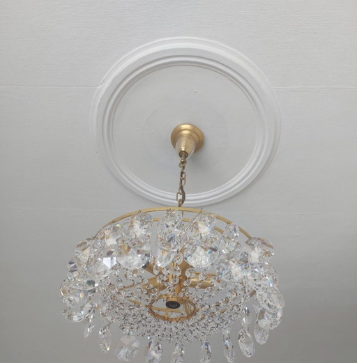 Palwa Chandelier 10 kg Lead Crystal Restored and Polished – kroonluchters, Glass (photo 2 of 14)