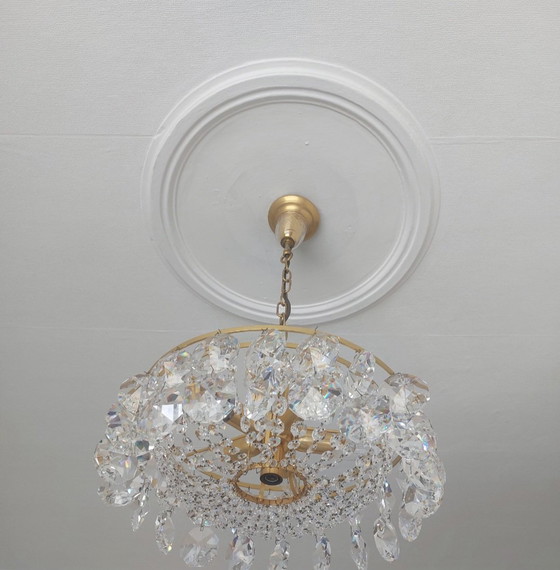 Palwa Chandelier 10 kg Lead Crystal Restored and Polished – Glass (photo 2 of 14)
