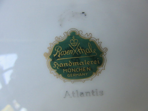 Oval Rosenthal Munchen Oval Plate / Dish by Lis Muller, Atlantis, very rare