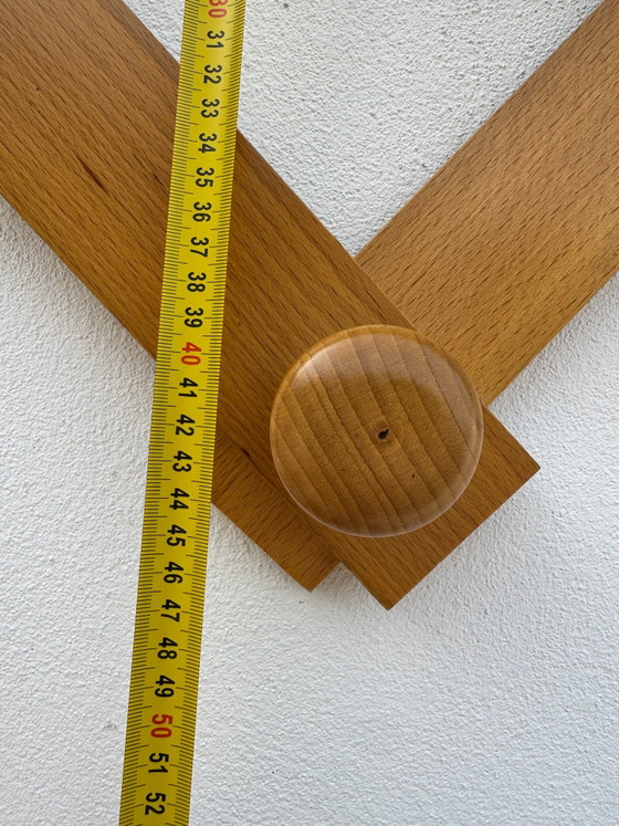 Appendiabiti vintage a fisarmonica da parete, Legno, Dorato (foto 6 di 15)
