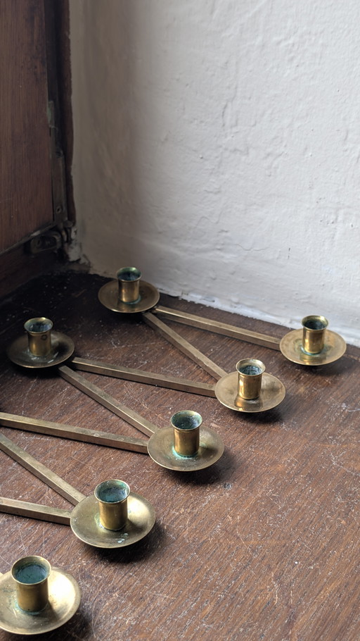 Lars Holmström Brass Modular Candles Holder - Sweden